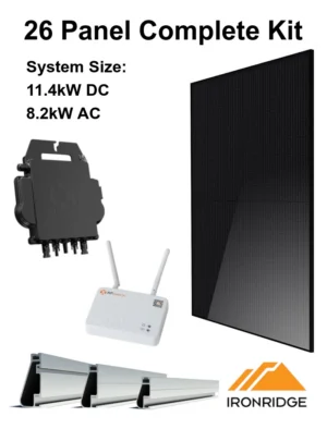 26 Panel (11.4kW) Complete DIY Solar Kit