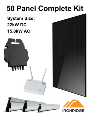 50 Panel (22kW) Complete DIY Solar Kit